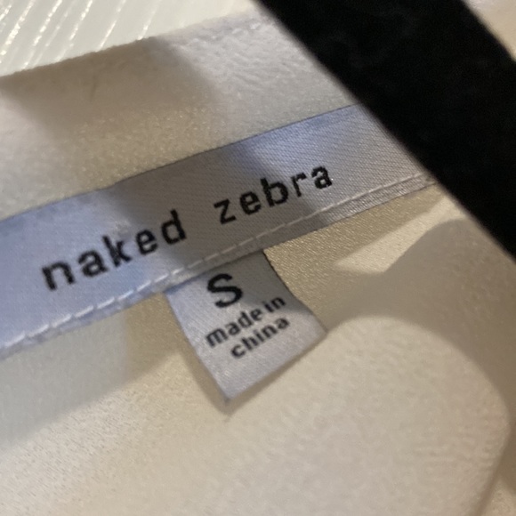 NWOT Naked Zebra tank blouse - Picture 3 of 3